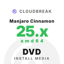 Manjaro Cinnamon 25.x amd64 Bootable/Live Install DVD NEW