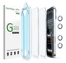 amFilm OneTouch Screen Protector iPhone 17 Pro 6.3 Camera Lens Protector 2-Pack