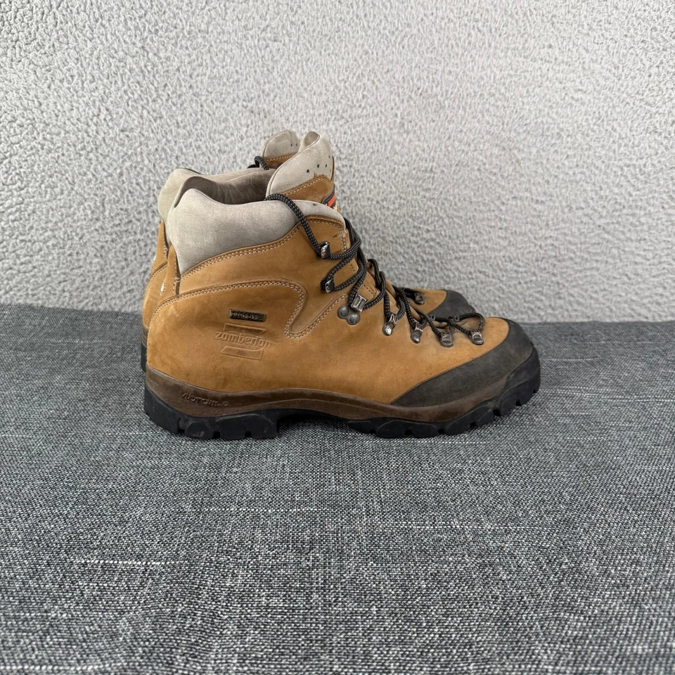 Zamberlan Vioz 996 GTX Hiking Boots Men's 12 Vibram Gore-Tex Brown Leather Italy - Image 4 of 4