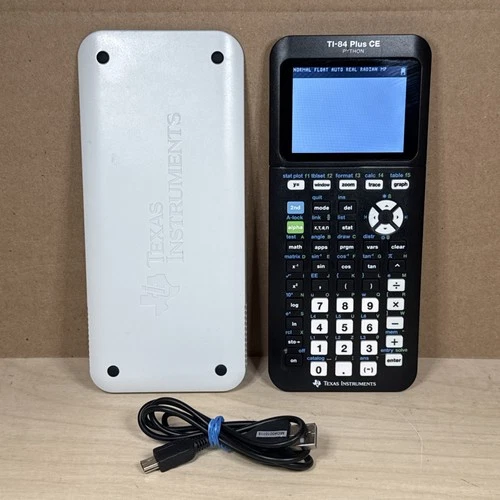 TI-84 Plus CE Python Color Graphing Calculator W Charger/Case