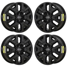 17" Nissan Frontier Gloss Black Wheels Rims Factory OEM 62832 2022-2025 Set