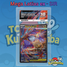 Mega Latias EX 181/132 Mega Evolution SIR Gem Mint ACE10 perfect subgrades