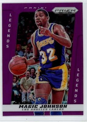 2024-25 Panini Prizm Deca Legends Purple 34/99 Magic Johnson #204 HOF 10lp