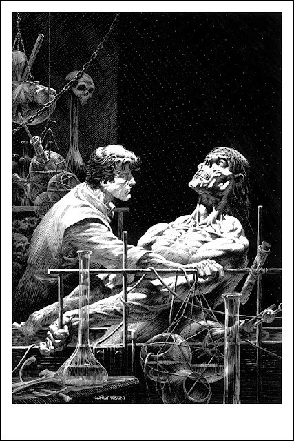 FEATURES AS BEAUTIFUL  by Bernie Wrightson Art Print Ltd Edition 188/300 MINT