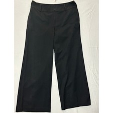 Lauren Ralph Lauren Womens Black Wide Leg Dress Pants Trousers Size 14 Workwear