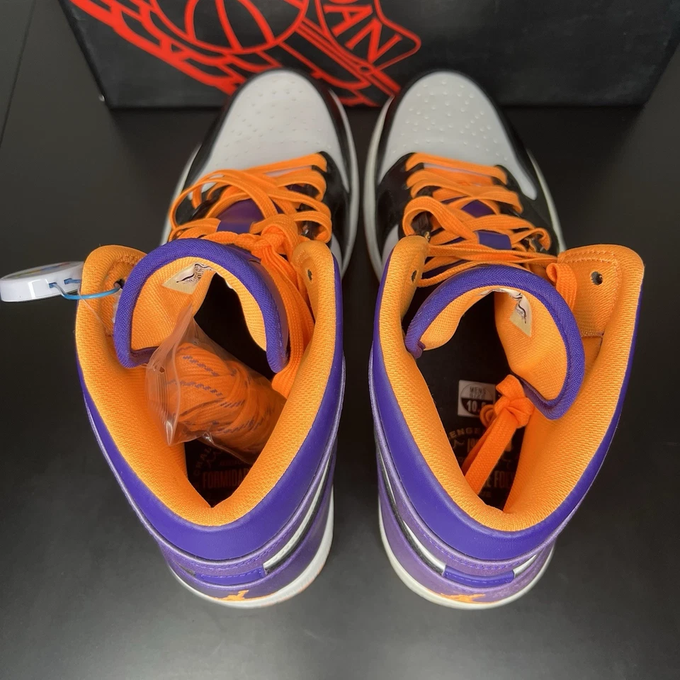 Talla 10.5 - Air Jordan 1 Mid Phoenix Suns Foto 4 de 4