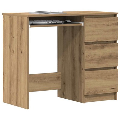 Desk Artisan Oak Engineered Wood Compact Desk Rectangular