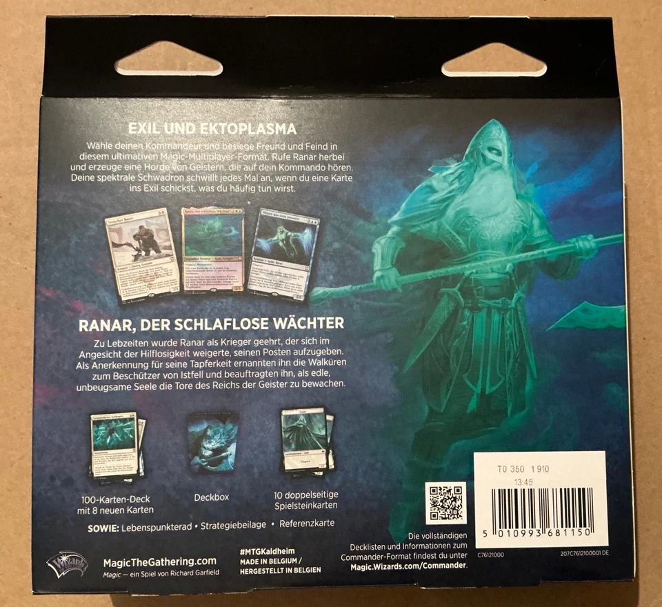 Magic the Gathering Commander Deck Kaldheim Geisterwarnung Deutsch Neu & OVP - Bild 2 von 2