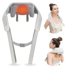6D shiatsu Neck and Shoulder Massager Shiatsu Back Massager for Pain Relief GIFT