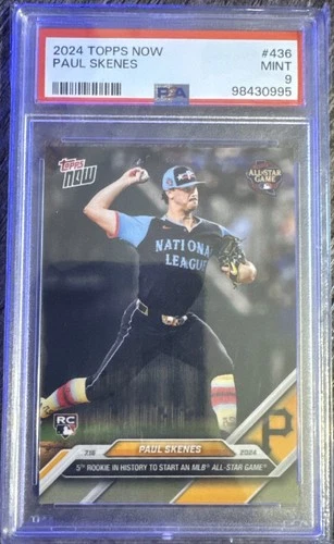 2024 Topps Now Paul Skenes All Star Game RC Rookie #436 Pirates PSA 9