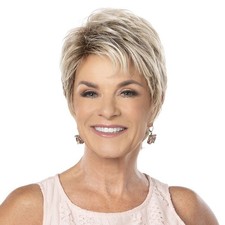 Toni Brattin Angelic Wig - Grey Short Salon Cut Textured Waves COLOR IN PHOTOS