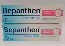  SEALED - (2) Bepanthen Nappy Care Ointment for Baby Skin - 3.53 oz. Exp 10/2027
