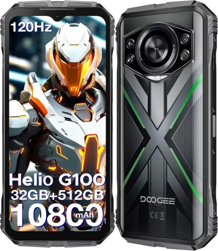 DOOGEE S cyber Pro Rugged Phone, 10800mAh Android 14 32GB+512GB 120Hz IPS Screen