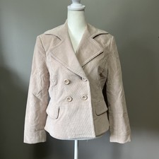 Line7 Corduroy Cotton Blazer Jacket Long Sleeve Size Medium Size 6 Office Work