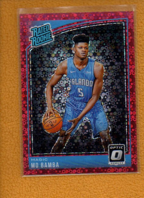 Mo Bamba 2018-19 Donruss Optic Rated Rookie Fast Break Red Prizm RC #160 /85