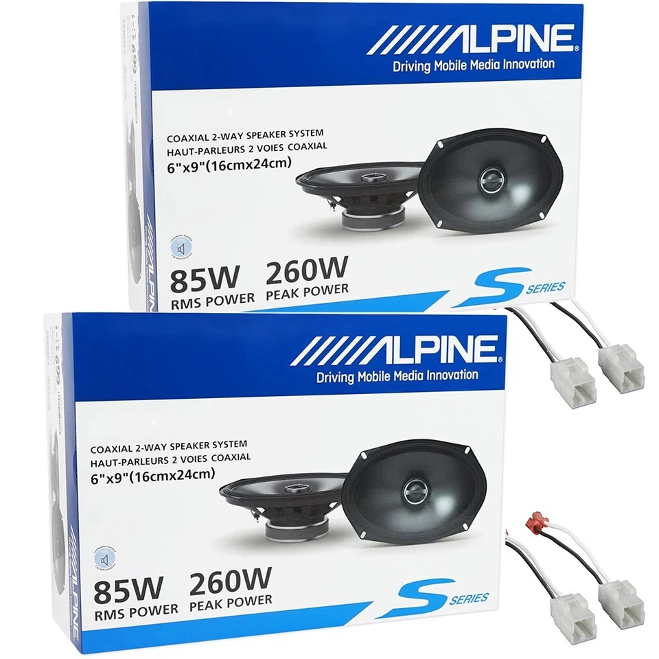 4 Alpine S-Series 6x9" Front & Rear Door Speakers for 2009-2023 RAM 1500,2500 Foto 2 de 2