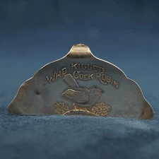 Paye & Baker Sterling "Who Killed Cock Robin" Baby Food Pusher - Free Ship USA