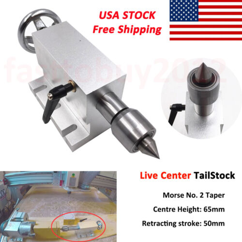 65MM CNC Tailstock for A Axis 4th Axis Rotary Axis CNC Engraver Lathe Accessory - Picture 2 of 8