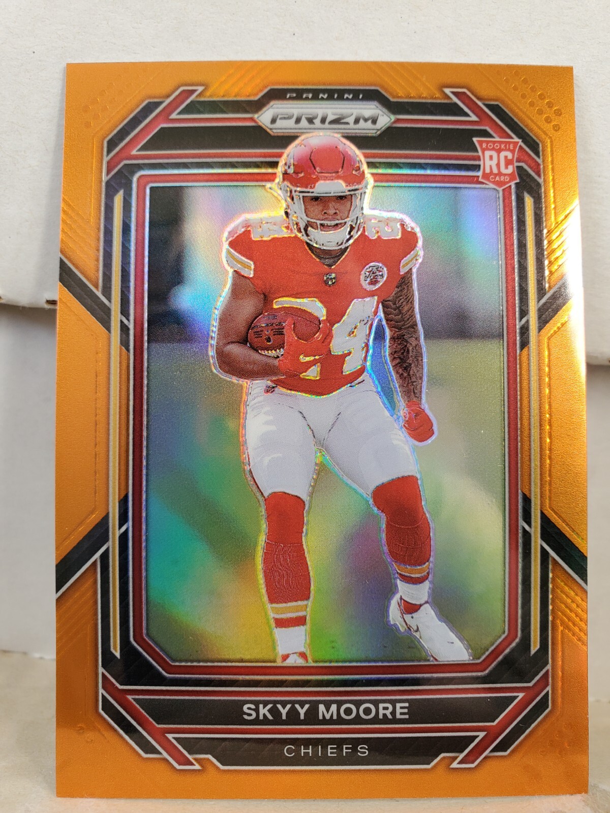 Skyy Moore 2022 Panini Prizm #331 Orange Prizm /249 SP Rookie Card RC