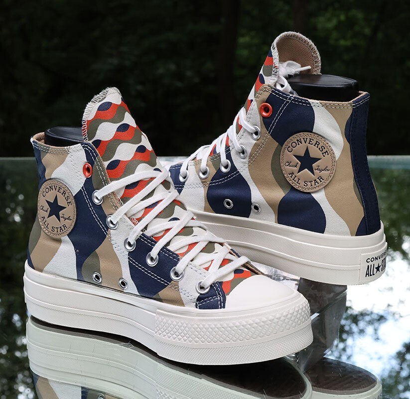 Converse All Star Lift Platform Twisted Hi Women's Size 7 Custom Sneakers-image