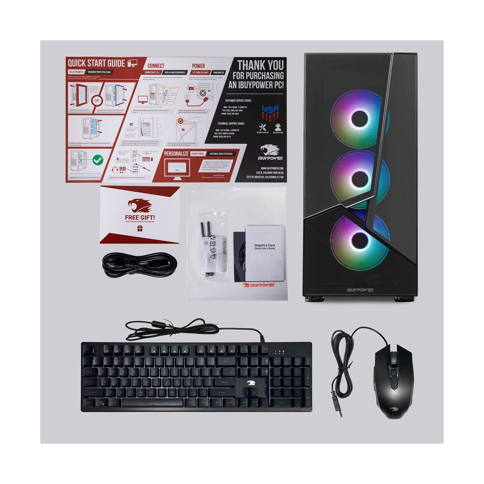 iBuyPower SlateMR Gaming PC Computer Desktop SlateMR 2130V2 (AMD Ryzen