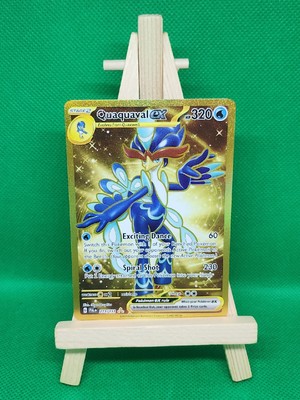 273 193 pokemon card Quaquaval ex 2023 Paldea Evolved 273/193 Hyper Rare RarityHyper Rare Hit Points320 HP Water Exciting Dance (60) Switch this Pokemon with 1 of your Benched Pokemon Quaquaval ex Pokemon TCG Paldea