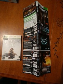 Authentic OEM Microsoft Xbox 360 X360 English Box Art Inserts U Pick Choose List