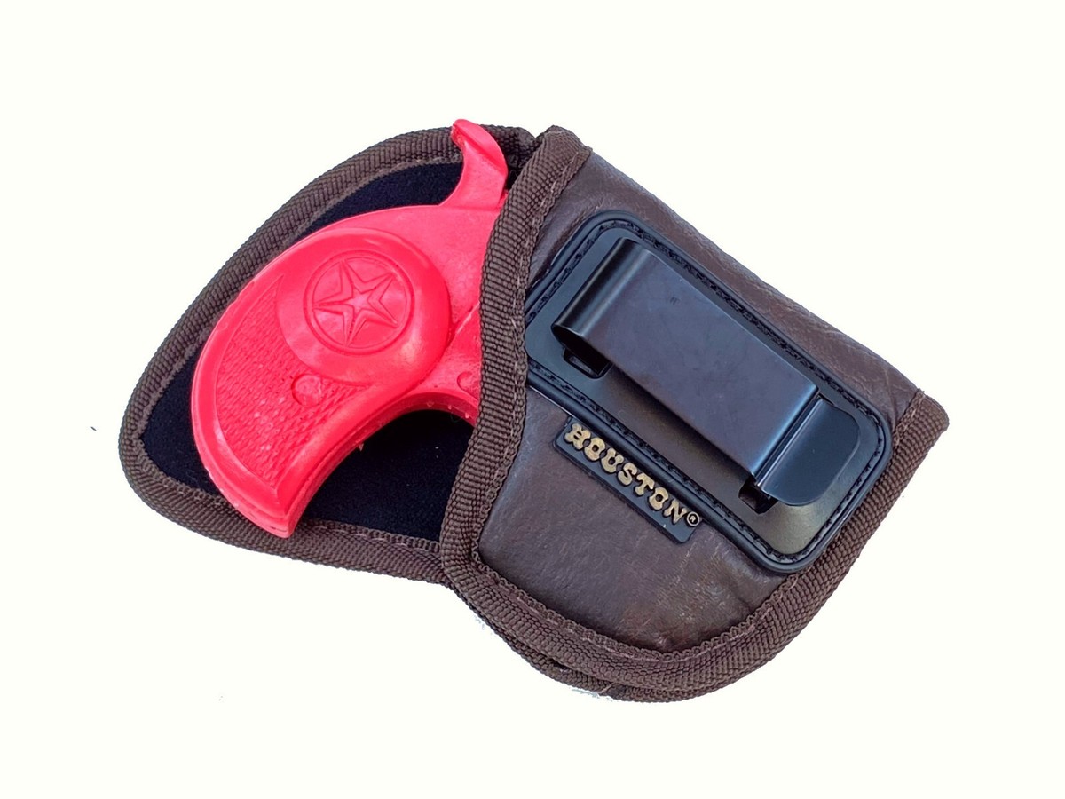Houston Gun Holsters IWB Derringer Holster – Fits Bond Arms Stinger, Honey B, Papa Bear, Cowboy Defender 3"