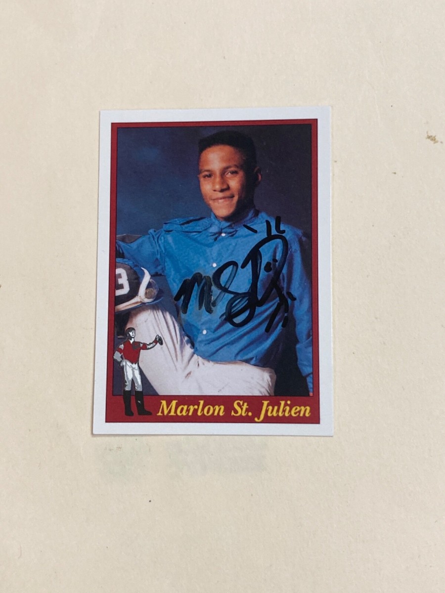 MARLON ST.JULIEN**AUTOGRAPHED THOROUGHBRED JOCKEY CARD | eBay