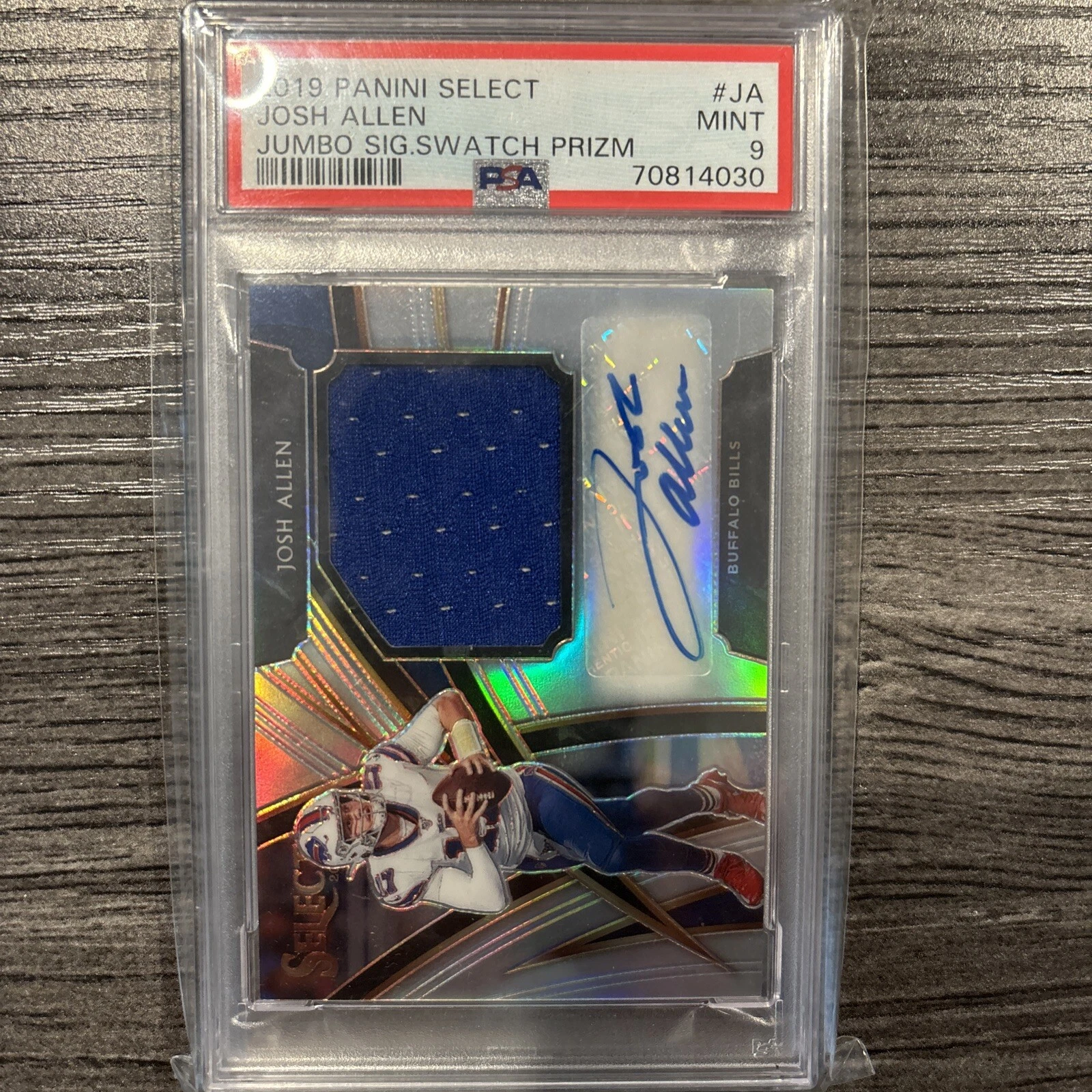 Josh Allen Panini Select Jumbo Signature Swatch Prizm #JA Base