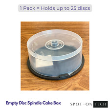 Ten 10 Empty CD DVD BluRay Storage Cake Box Case with Spindle