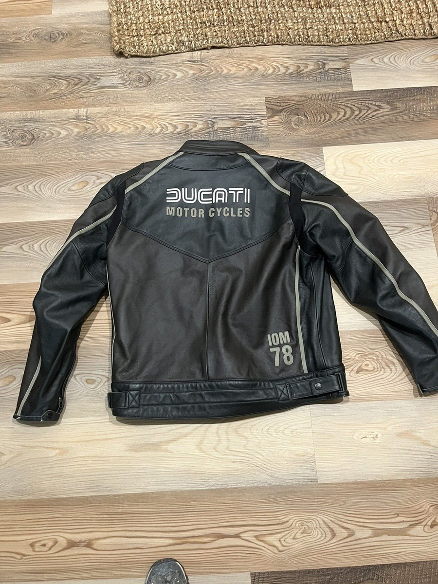 超希少！DUCATI ドゥカティ　DAINESE IOM78 レザージャケット OEM Ducati Leather IOM78 Motorcycle Jacket|Black|Men's Size