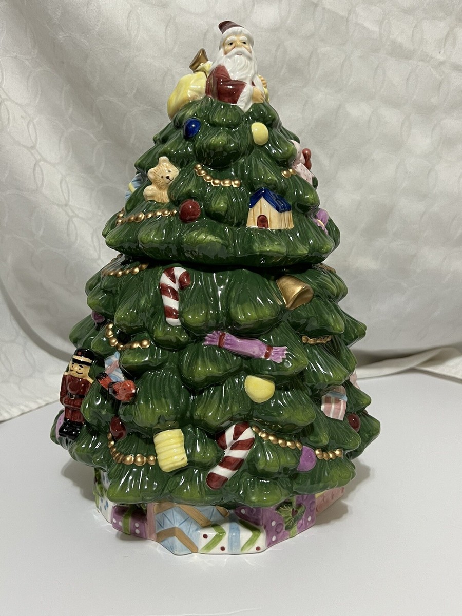 Spode Christmas Tree Cookie Jar Canister