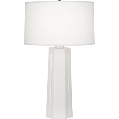Robert Abbey Mason 1 Light Table Lamp, Lily Glazed Ceramic - 962