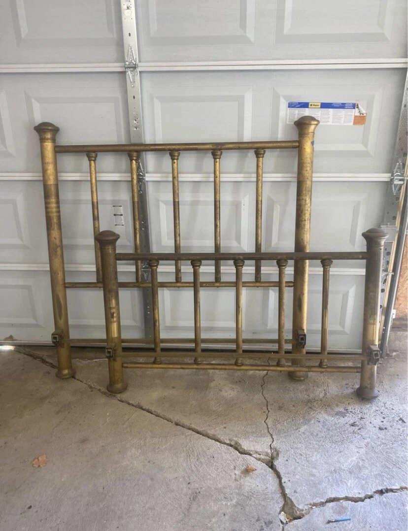 Brass headboard and sale footboard