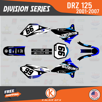 Kalair GFX Graphics Kit For Suzuki DRZ125  2001-2007  Icon Series 77c7241a 2352 4699 995e A590a93a25af.805b627c4984f0ca5f7fdf148689fe1a