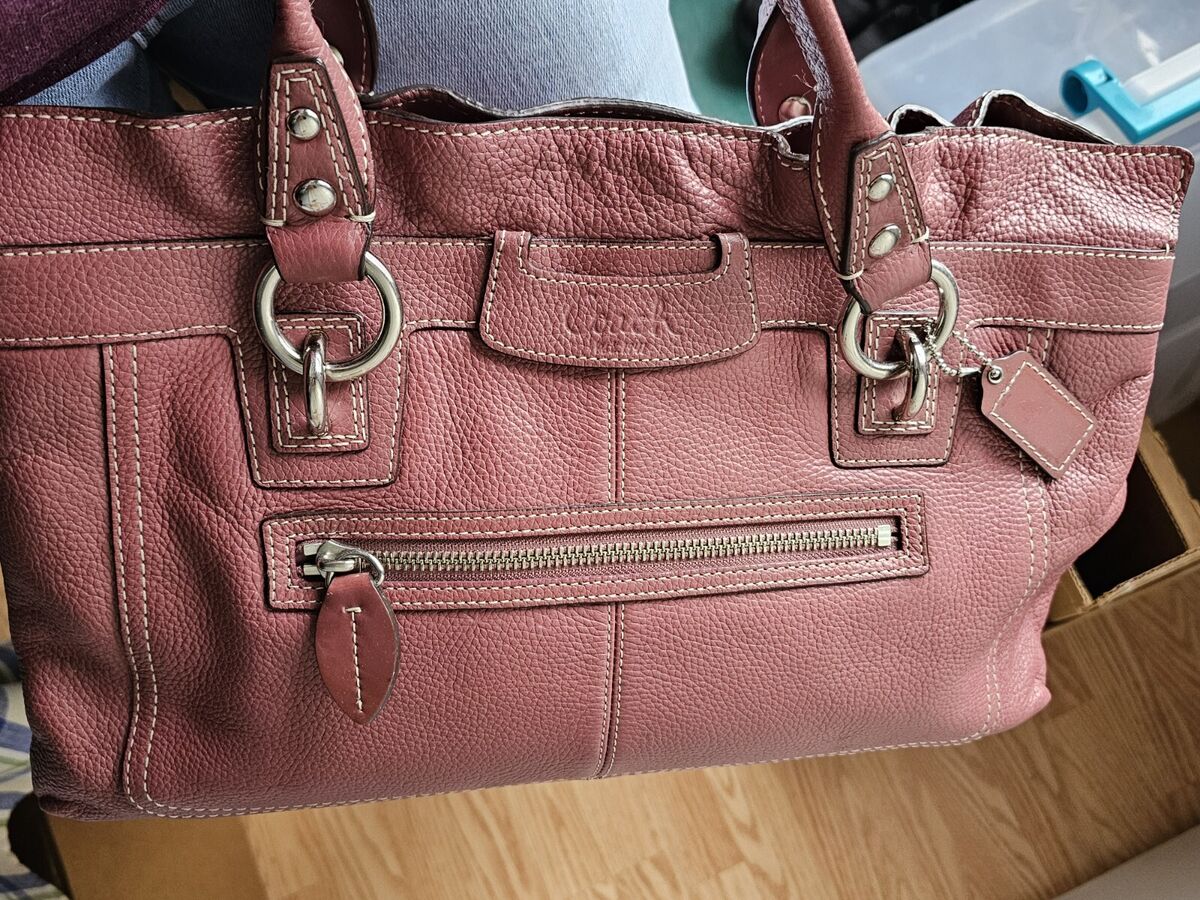 Coach Penelope Pebbled Leather Satchel Mauve Vintage No Coach Penelope Pebbled Leather Satchel Mauve Vintage No