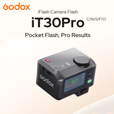 Godox iT30 Pro On-Camera Flash Speedlite For Canon Nikon Sony
