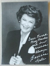 10985 Barbara Hale US Schauspielerin Foto original signiert