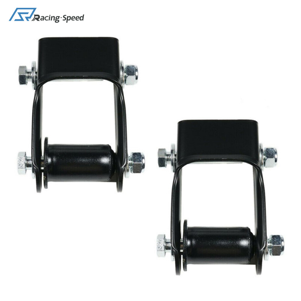 s.s　キャスター 1 Pair Rear LH & RH Leaf Spring Shackle Kit for Chevy Blazer