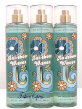 BATH  BODY WORKS RAINBOW WAVES FRAGRANCE BODY MIST SPRAY 8 FL OZ LOT OF 3 PCS 