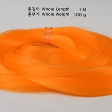 Dollmore 100 gram hair of BJD Heat Resistant Hair F3/3 Orange : 100g