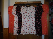 Short Sleeve V Nek Dresses GAP 16,14,12, 10,6,4,2,0,Multi Colo Floral 100% Rayon