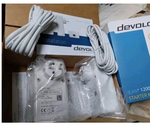 CPL DEVOLO 1200 DLAN, 2 ADAPTATEURS ET DEUX FICHES JR45 NEUF, JAMAIS UTILISÉS - Photo 2/5