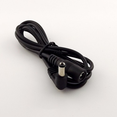 10pcs DC Power Plug 5.5mm x 2.1mm Male 90° Right Angle To Female Extension Cable - Picture 2 of 5