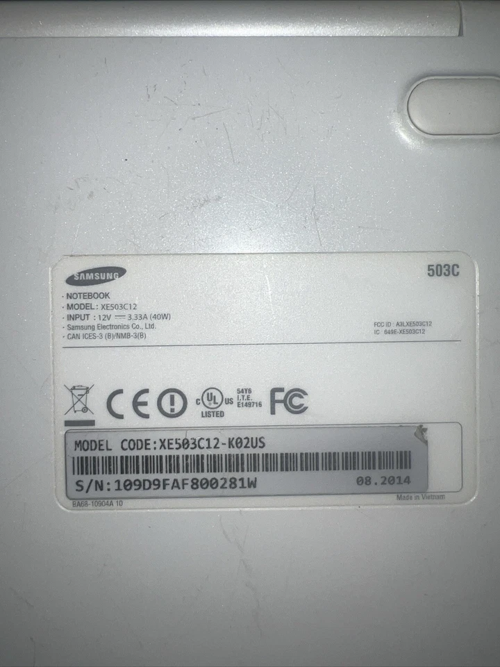 Computador Samsung XE503C12-K02US 11,6" Chromebook 2 (branco clássico) - Imagem 2 de 2