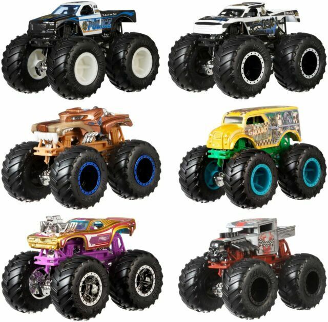 Hot Wheels Monster Demo Doubles Trucks 2 Pack - Styles May Vary