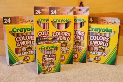 CRAYOLA Colors of the World Sets Crayons Markers Colored