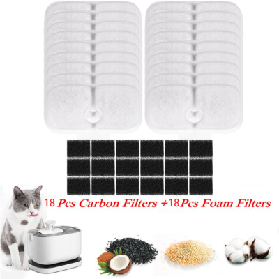 18 Packungen Ersatzfilter für Petlibro 2.5L Katze Wasserbrunnen PLWF005/PLWF115