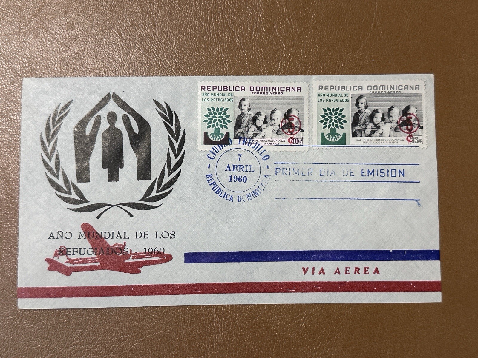 DOMINICA FDC 1960 WORLD REFUGEE YEAR